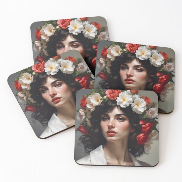 Item preview, Woman with flowers designed and sold by MK26Designs.