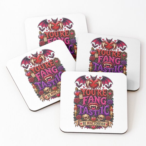 Item preview, DARK LOVE ❤️ - MONSTER ROMANCE COLLETION - VAMPIRE LOVE - YOU'RE FANGTASTIC - BE MINE FOREVER designed and sold by WheelieGdArt.