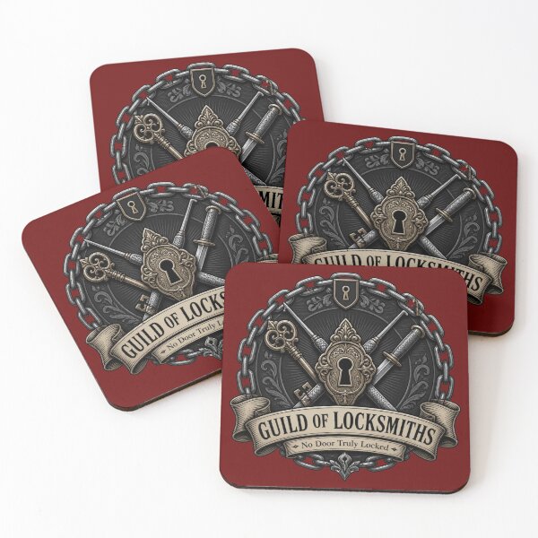 Item preview, Guild of Locksmiths - Rogue Trade Guild Crest RPG Meme designed and sold by Dice_Goblin_Studio.