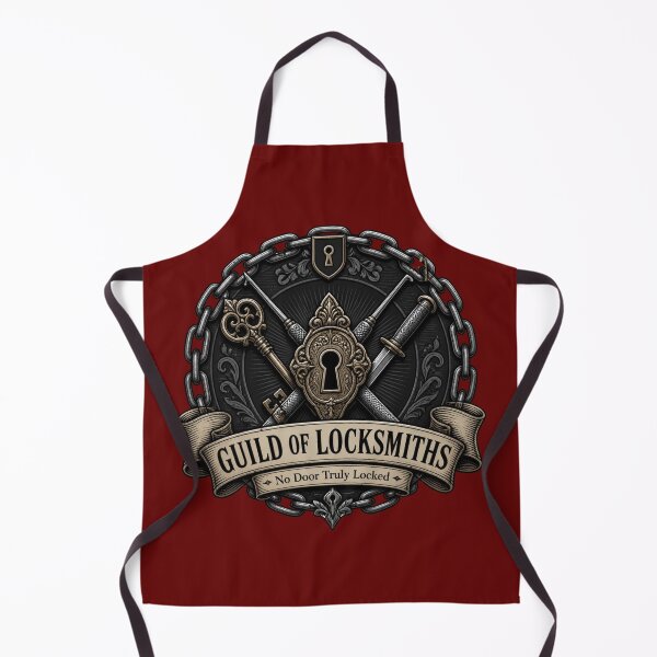 Item preview, Guild of Locksmiths - Rogue Trade Guild Crest RPG Meme designed and sold by Dice_Goblin_Studio.
