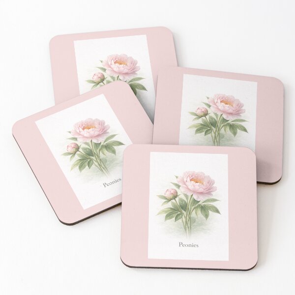 Item preview, Peonies designed and sold by Novel Works Studio.