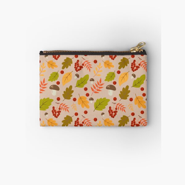 Item preview, Autumn Leaves and Rowan Berries Botanical Pattern designed and sold by ElenMart.