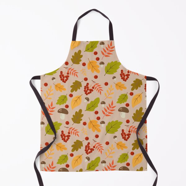 Item preview, Autumn Leaves and Rowan Berries Botanical Pattern designed and sold by ElenMart.