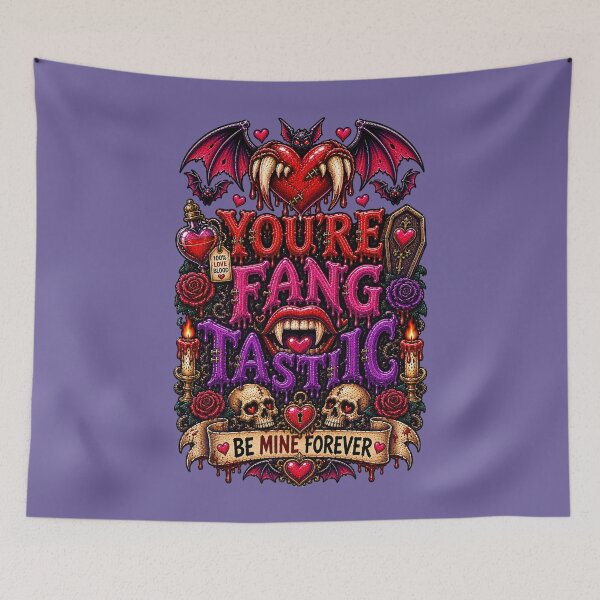 Item preview, DARK LOVE ❤️ - MONSTER ROMANCE COLLETION -  VAMPIRE LOVE - YOU'RE FANGTASTIC - BE MINE FOREVER v3 designed and sold by WheelieGdArt.