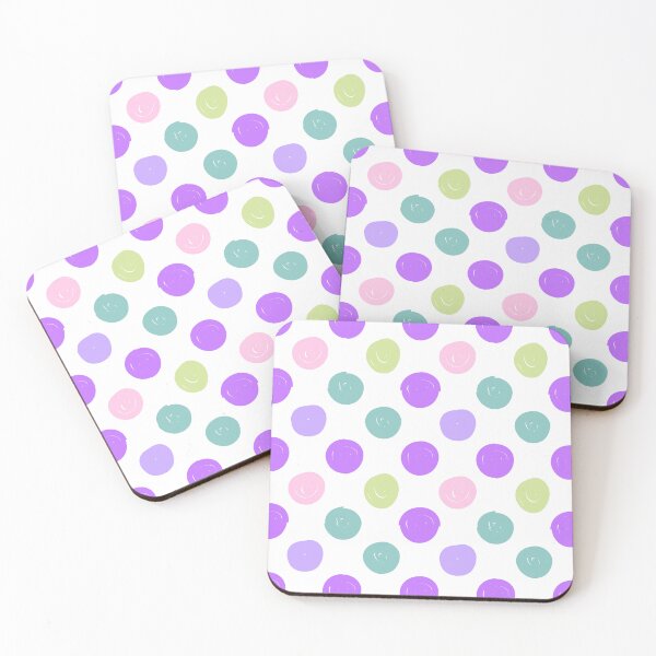 Item preview, Polka dots Fun Cool Tones designed and sold by shannondoucette.