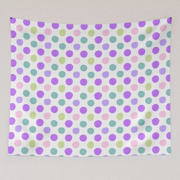 Item preview, Polka dots Fun Cool Tones designed and sold by shannondoucette.