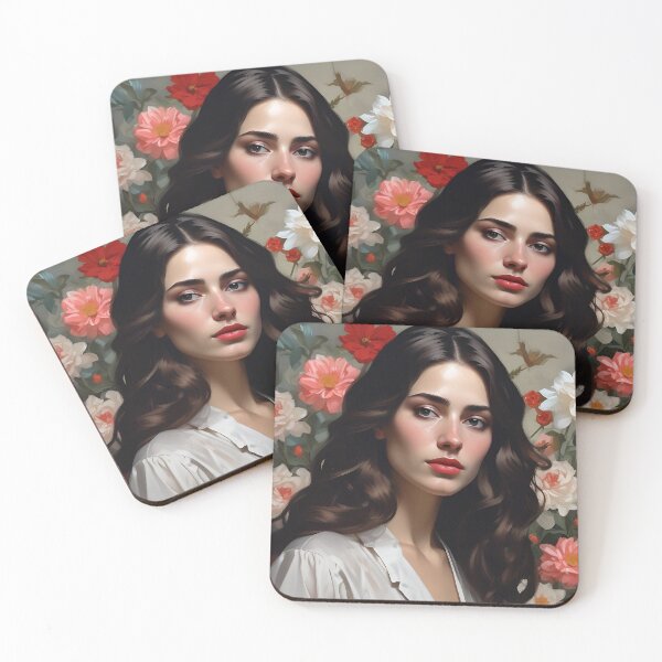 Item preview, Woman with flowers designed and sold by MK26Designs.