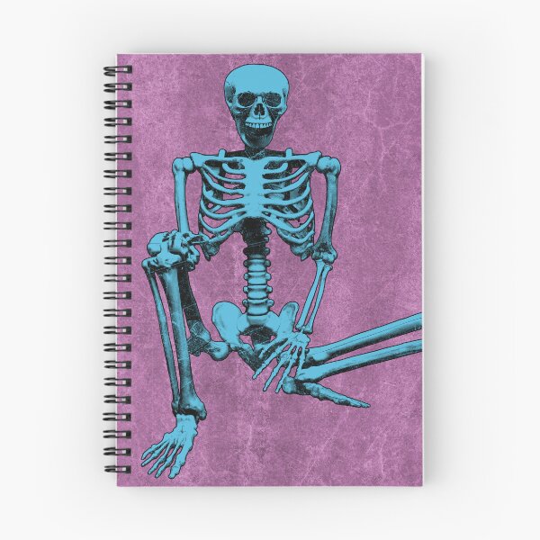 Item preview, Blue Sitting Human Skeleton Anatomical Bones Memento Mori designed and sold by Ghoul Enterprises.