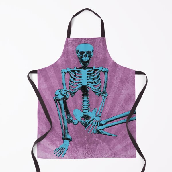 Item preview, Blue Sitting Human Skeleton Anatomical Bones Memento Mori designed and sold by Ghoul Enterprises.