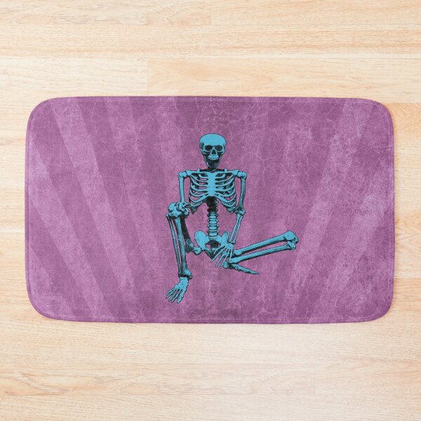 Item preview, Blue Sitting Human Skeleton Anatomical Bones Memento Mori designed and sold by Ghoul Enterprises.