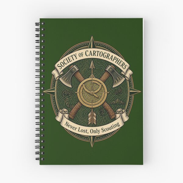 Item preview, Society of Cartographers - Ranger Guild Crest RPG Meme designed and sold by Dice_Goblin_Studio.