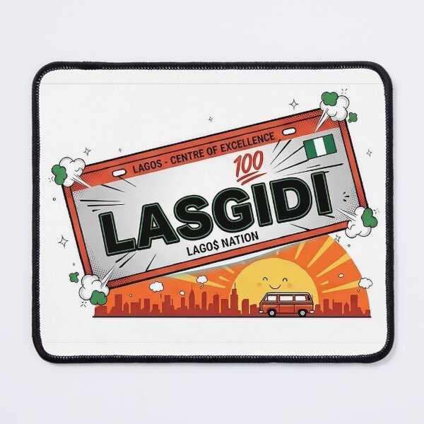 Item preview, Lasgidi Lagos Nation Retro Nigerian License Plate designed and sold by Pleasant4Life.