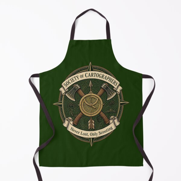 Item preview, Society of Cartographers - Ranger Guild Crest RPG Meme designed and sold by Dice_Goblin_Studio.