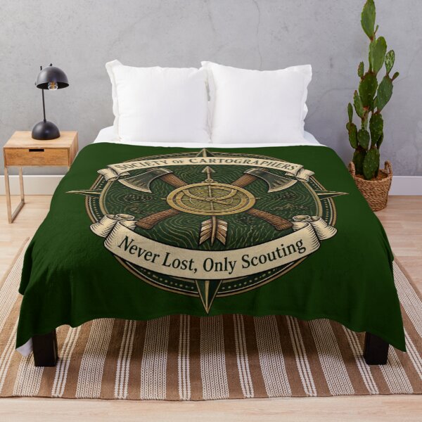Item preview, Society of Cartographers - Ranger Guild Crest RPG Meme designed and sold by Dice_Goblin_Studio.