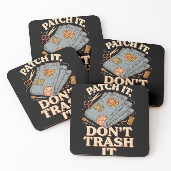 Item preview, Patch It Don't Trash It designed and sold by Daily Mood Tees.