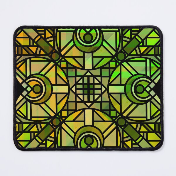 Item preview, Cathedral Flower - Stained Glass Yellow & Orange Pattern  designed and sold by JayMakesTiktok.