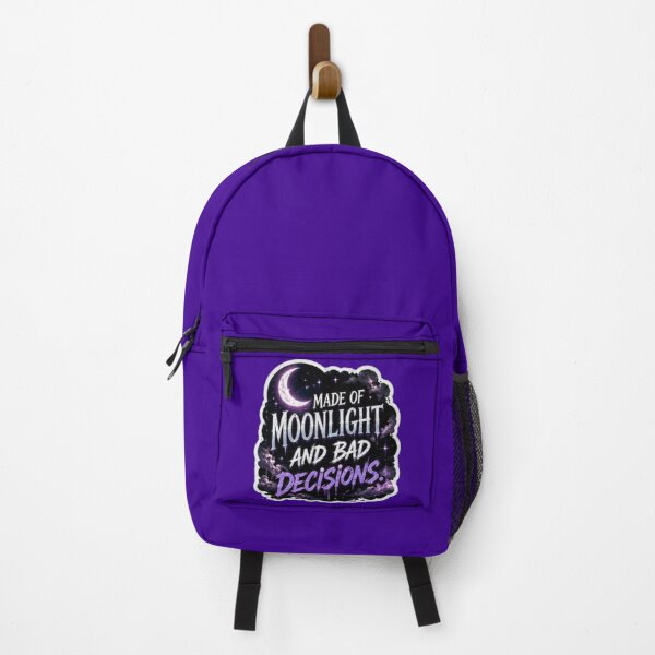 Item preview, Made Of Moonlight And Bad Decisions Purple Gothic Sticker designed and sold by Scro-Ciob-Shop.