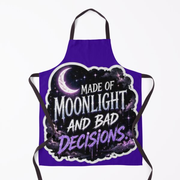 Item preview, Made Of Moonlight And Bad Decisions Purple Gothic Sticker designed and sold by Scro-Ciob-Shop.