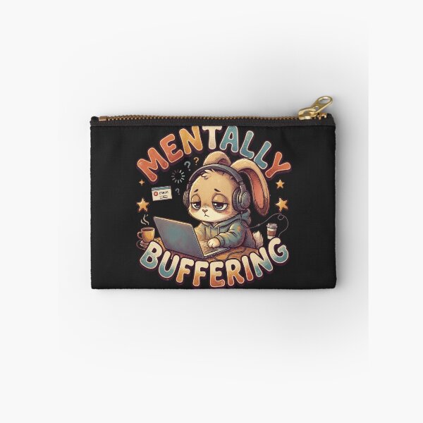 Item preview, Mentally Buffering - tired bunny designed and sold by StellarBees.