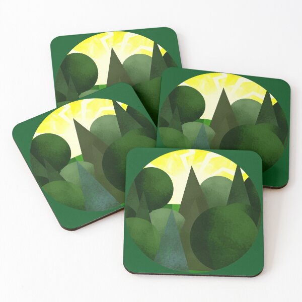 Item preview, Geometric Forest Under Bright Sun designed and sold by Andrew  Hitchen.