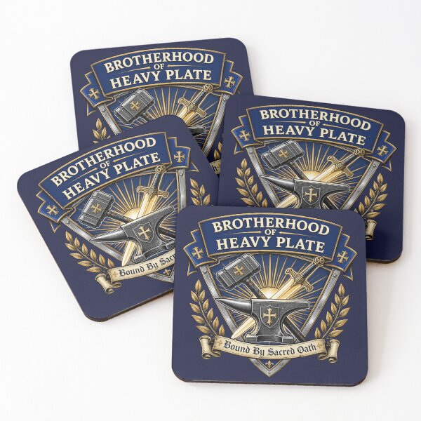 Item preview, Brotherhood of Heavy Plate - Paladin Knight Guild Crest RPG Meme designed and sold by Dice_Goblin_Studio.