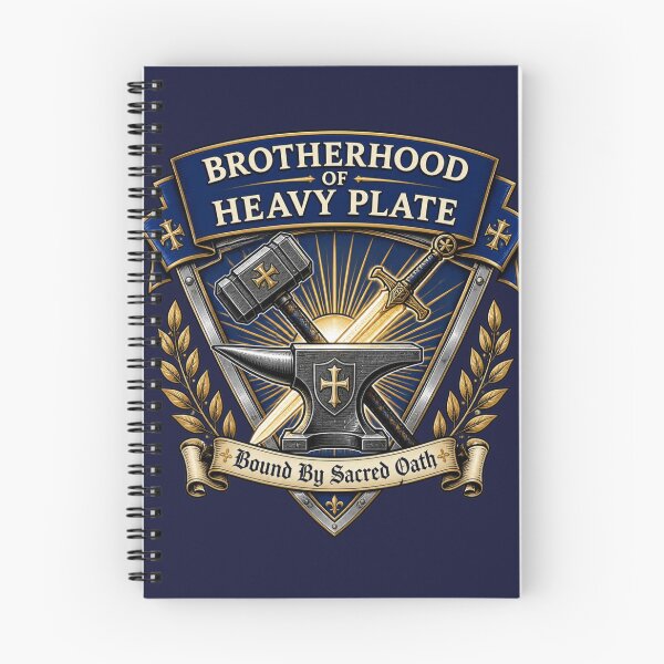 Item preview, Brotherhood of Heavy Plate - Paladin Knight Guild Crest RPG Meme designed and sold by Dice_Goblin_Studio.