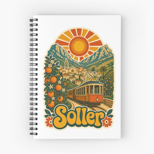 Item preview, Soller Spain Travel Souvenir - Retro Illustration designed and sold by VisualArtsOasis.
