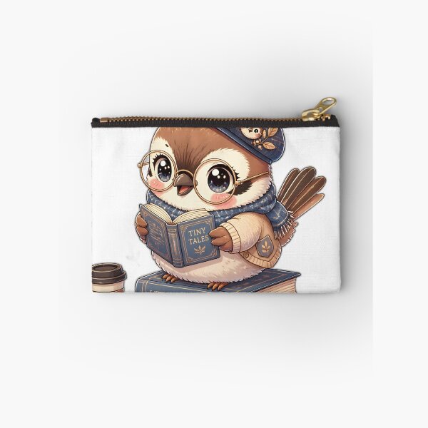 Item preview, Cozy Bookish Owl Reading a Tiny Tales Book | Cute Coffee & Books Bird designed and sold by dreamz-world.
