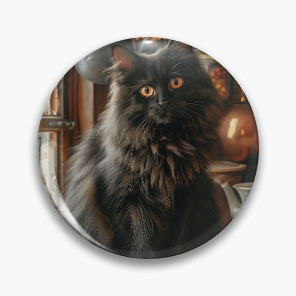 Item preview, Black Cat in a Rustic Fall Kitchen designed and sold by Erika Kaisersot.