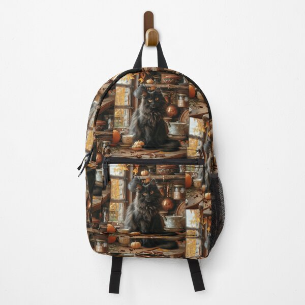 Item preview, Black Cat in a Rustic Fall Kitchen designed and sold by Erika Kaisersot.