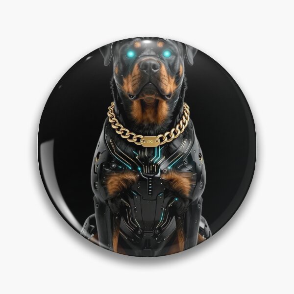 Item preview, The Vantablack Rottweiler - Dark Luxury Guard Dog & Elite Art designed and sold by Chrome cinematic.