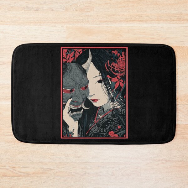 Item preview,  japanese hannya mask red moon designed and sold by chickencute.