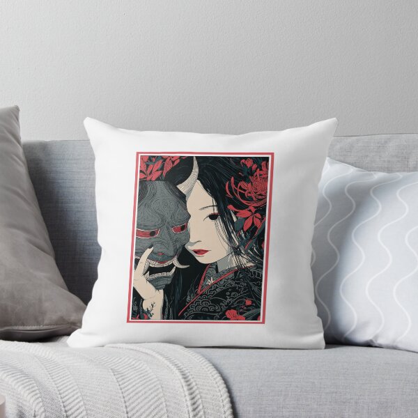 Item preview,  japanese hannya mask red moon designed and sold by chickencute.