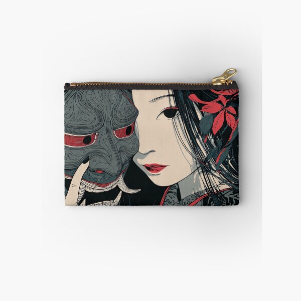 Item preview,  japanese hannya mask red moon designed and sold by chickencute.
