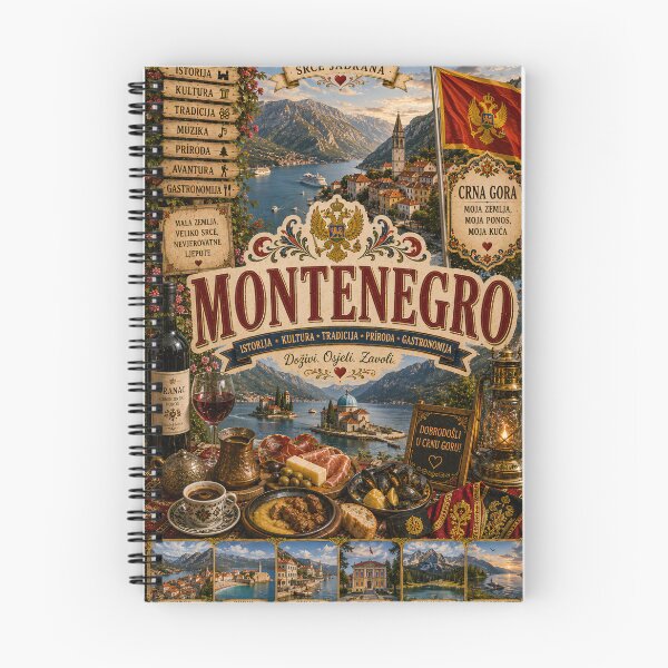 Item preview, Montenegro Travel Poster | Bay of Kotor Perast Vranac Wine & Adriatic Art designed and sold by alexcorporation.