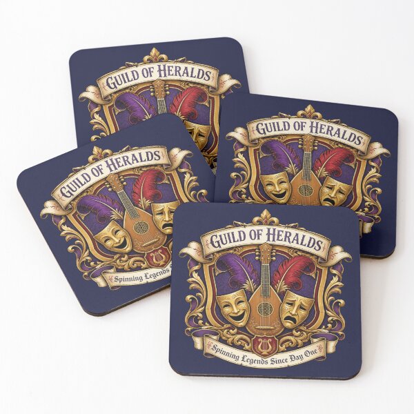 Item preview, Guild of Heralds - Bard Minstrel Guild Crest RPG Meme designed and sold by Dice_Goblin_Studio.