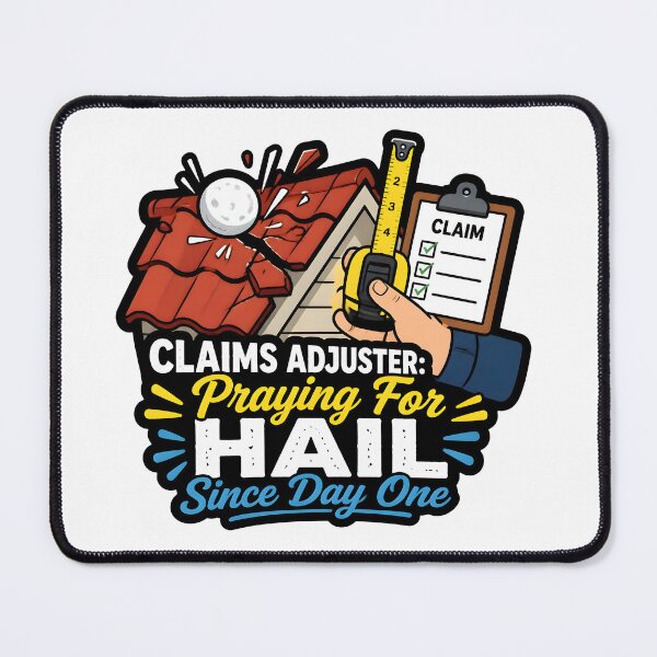 Item preview, Claims Adjuster Praying For Hail Since Day One Roof Measuring Tape designed and sold by CleverRaccoon.