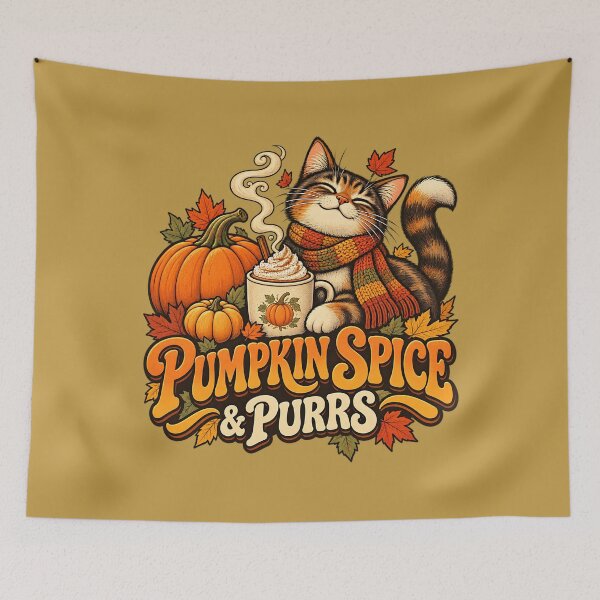 Item preview, Pumpkin Spice & Purrs designed and sold by Cut & Paste Productions.