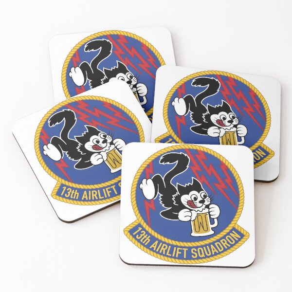 Item preview, USAF 13th Airlift Squadron "Grim Reapers / Lucky 13" Emblem Patch designed and sold by CharlieDesings.
