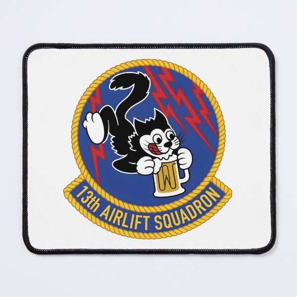 Item preview, USAF 13th Airlift Squadron "Grim Reapers / Lucky 13" Emblem Patch designed and sold by CharlieDesings.