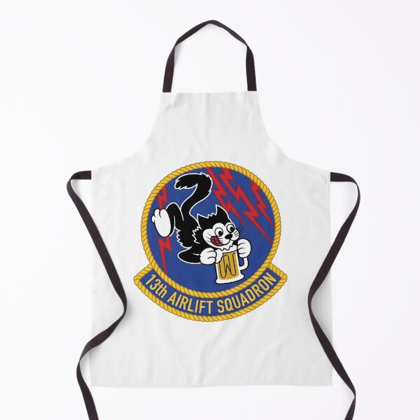 Item preview, USAF 13th Airlift Squadron "Grim Reapers / Lucky 13" Emblem Patch designed and sold by CharlieDesings.