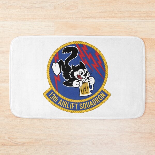 Item preview, USAF 13th Airlift Squadron "Grim Reapers / Lucky 13" Emblem Patch designed and sold by CharlieDesings.