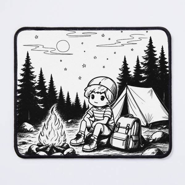 Item preview, Camping Forest Backpaking designed and sold by Tanya Zevallos.