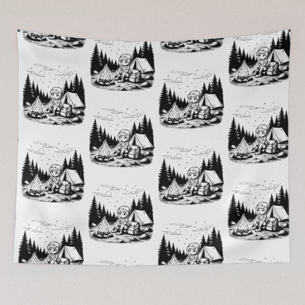 Item preview, Camping Forest Backpaking  designed and sold by Tanya Zevallos.