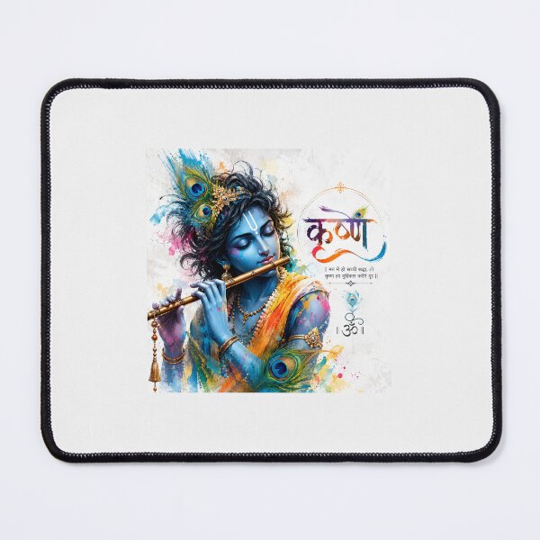 Item preview, Modern Krishna – Colorful Lord Krishna Devotional Art designed and sold by MamaAndKiana.