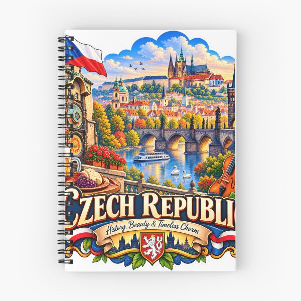 Item preview, Czech Republic Travel Sticker | Prague Astronomical Clock Castle & Beer Art designed and sold by alexcorporation.