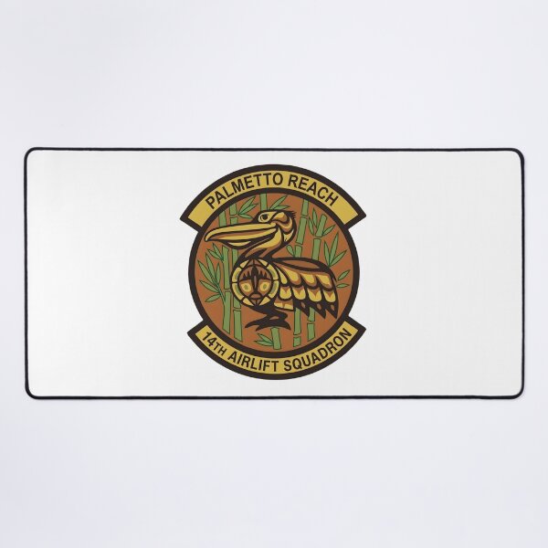 Item preview, USAF 14th Airlift Squadron "Pelicans" Palmetto Reach Patch designed and sold by CharlieDesings.