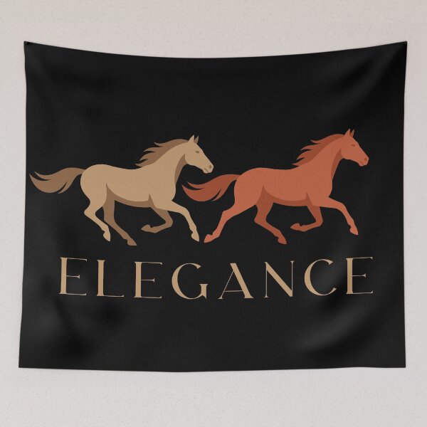 Item preview, Graceful Running Horses Elegance Typography Vector Logo designed and sold by ZUMERI.