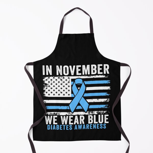 Item preview, In November We Wear Blue Diabetes Awareness Month Blue Ribbon Support designed and sold by 76Valeria.