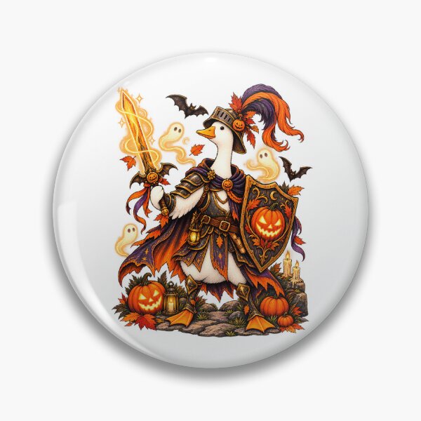 Item preview, Halloween Knight Goose – Paladin RPG with Pumpkin Sword and Shield designed and sold by J-Impression.